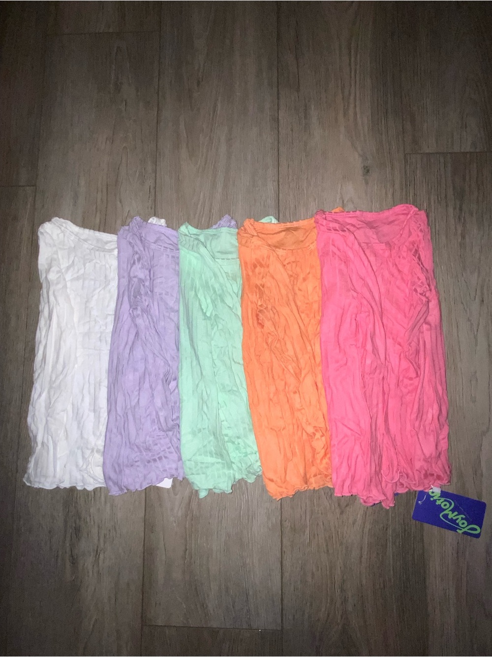 NWT Kids Ripped Long Sleeve - Assorted Pastel Colors 5 Pack